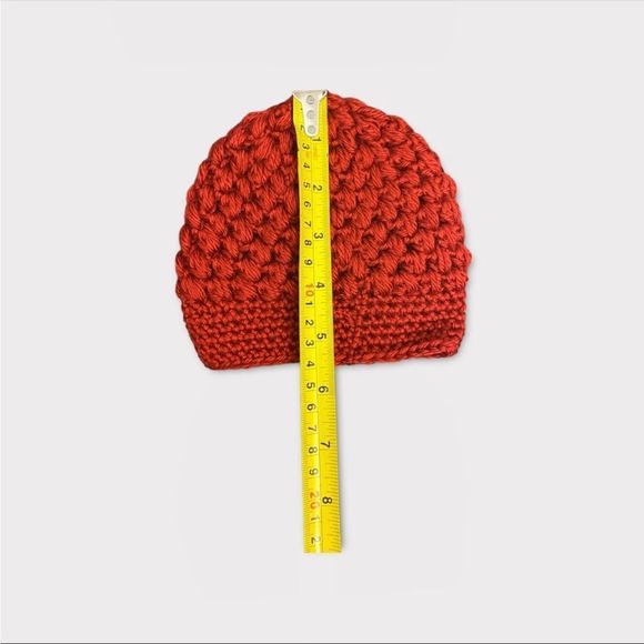 Handmade | Deep Red Baby Toque - Picture 3 of 3